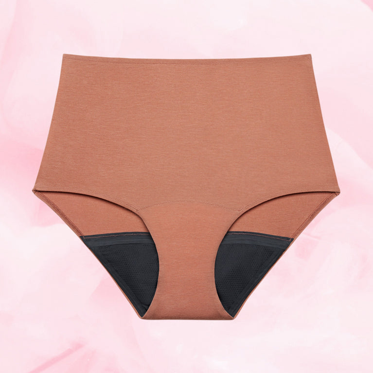 Premium Comfort High Waist Riklig Mens Menstrosor med hög midja och absorberande gren.