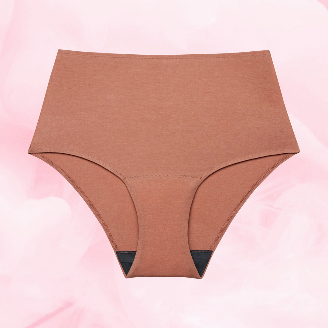 Premium Comfort High Waist Lite Mens Menstrosor med hög midja och full täckning.