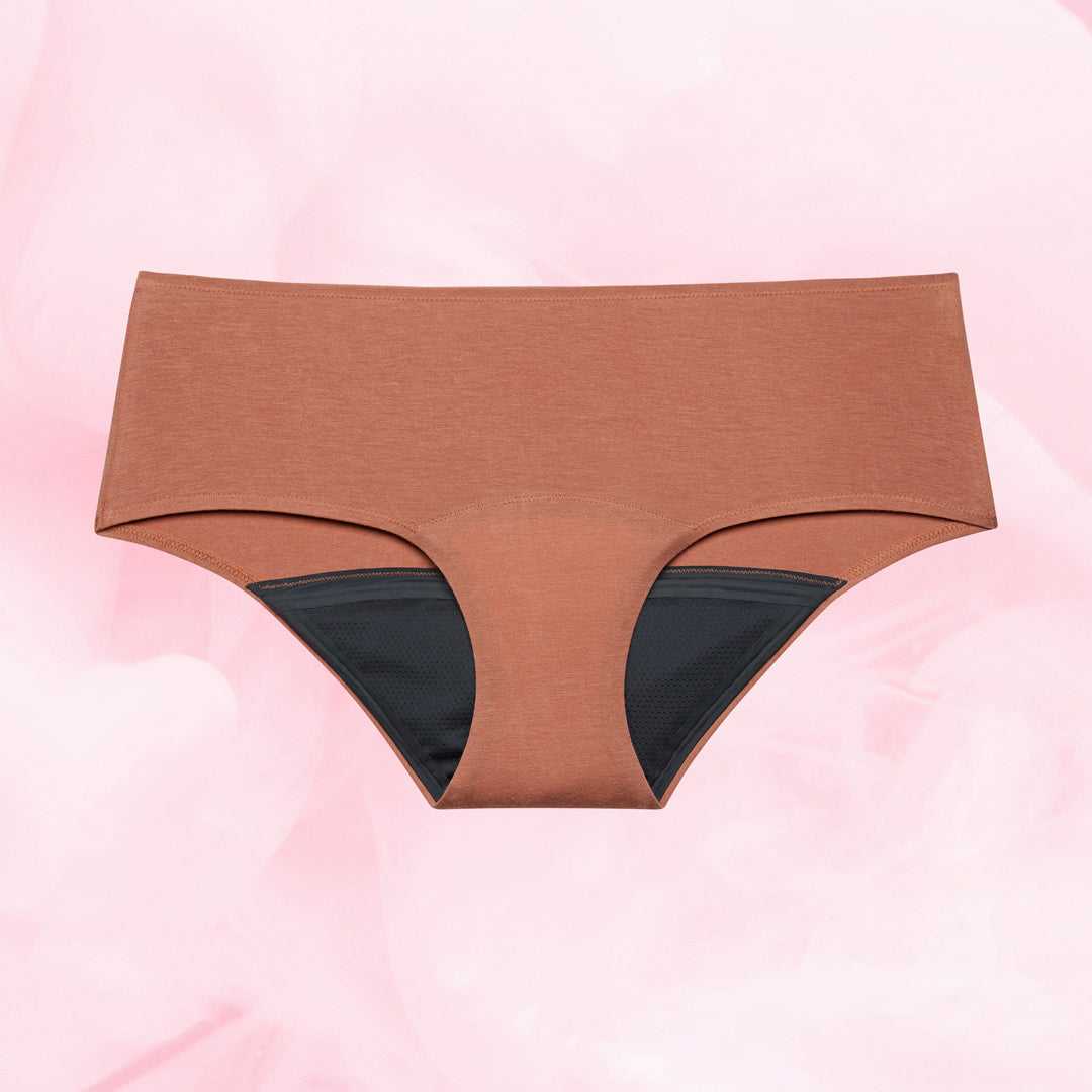 Premium Comfort Hipster Riklig Mens Menstrosor, designade för riklig mens med hållbar TENCEL™ Lyocell.