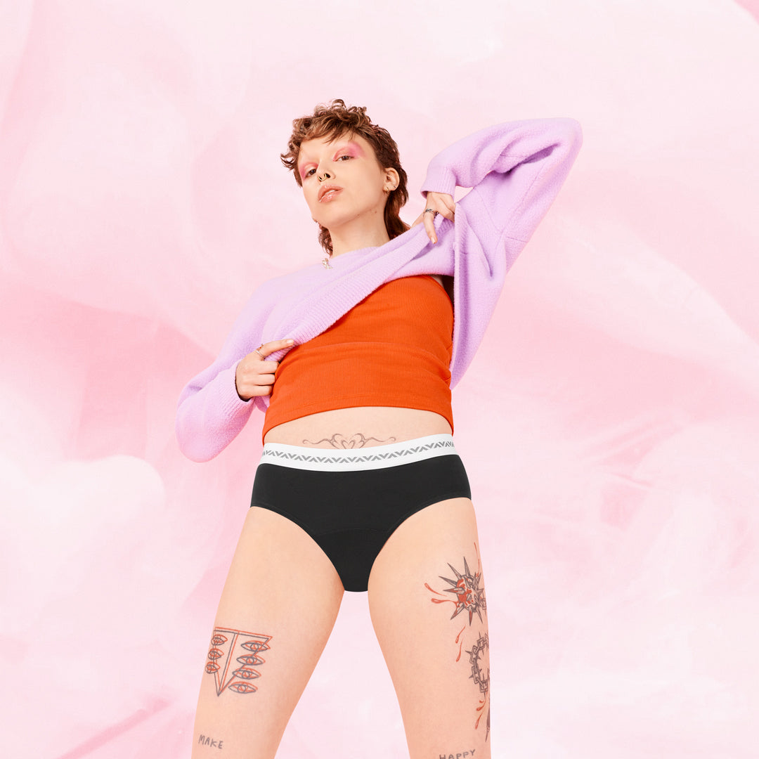 Essentials Hipster Logo (3 Pack) Riklig Mens Menstrosor i svart bomull.