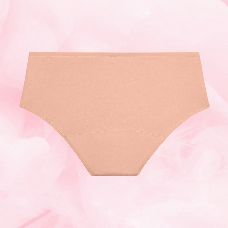 ComfortFit Essentials Hipster Riklig Mens trosor för lätt mens, ekologisk bomull.