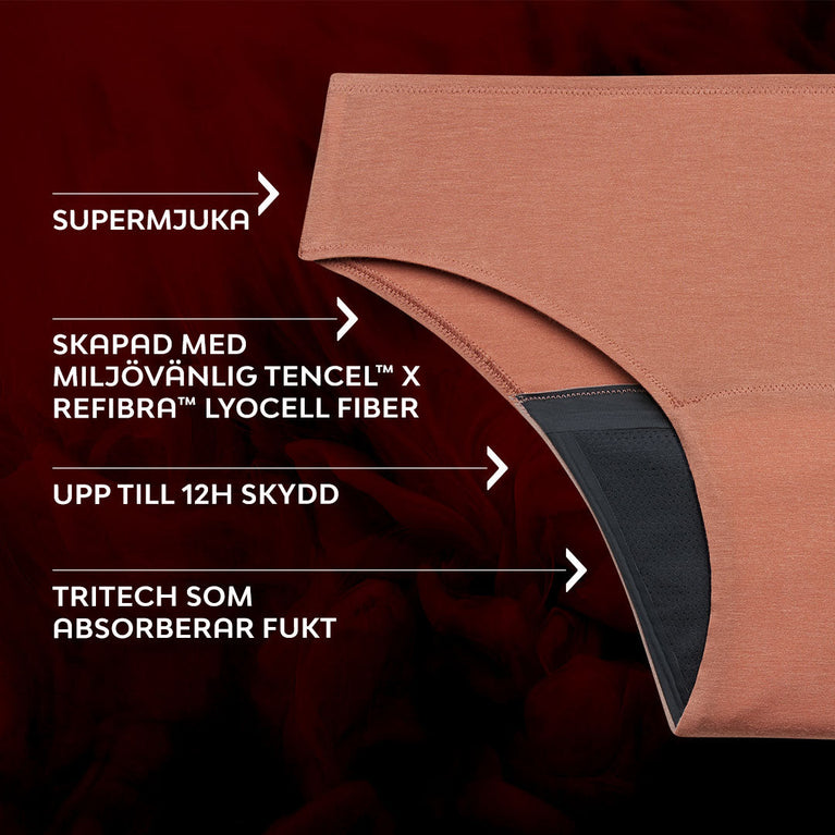 Premium Comfort Brazilian Riklig Mens Menstrosor med supermjuk passform och TriTech-absorberande gren.