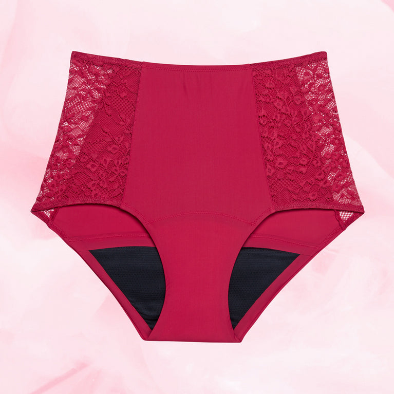 Högmidjade blomspetsade Riklig Mens Menstrosa från Libresse.