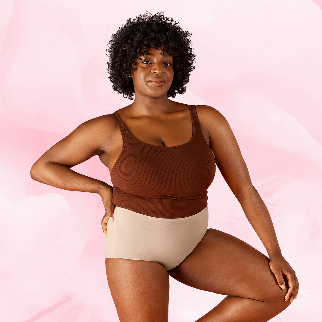 Premium Comfort High Waist Måttlig Mens Menstrosor, supermjuka med hög midja.