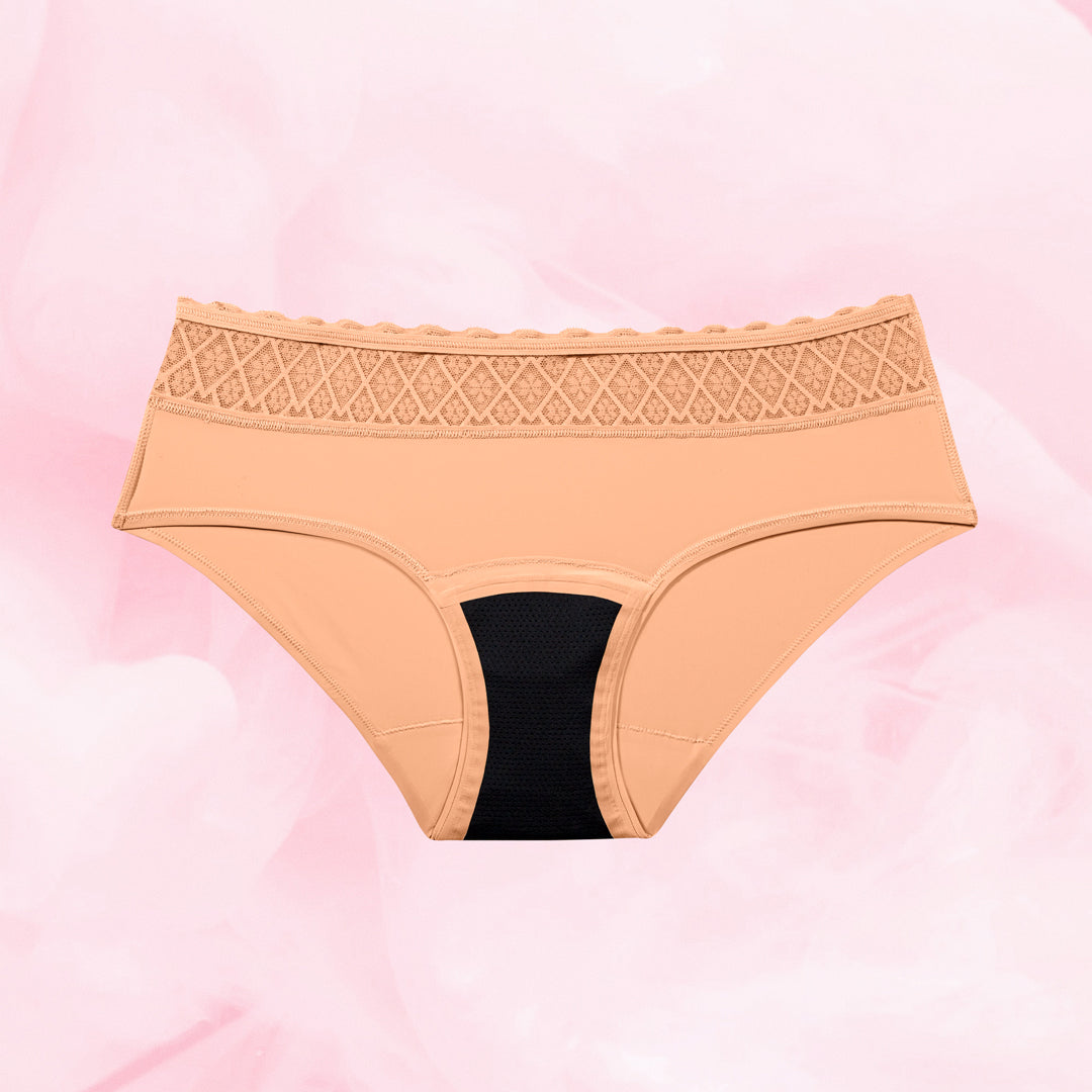 Hipster Full Lace Lite Mens Menstrosa, återanvändbara, bekväma och absorberande menstrosor.