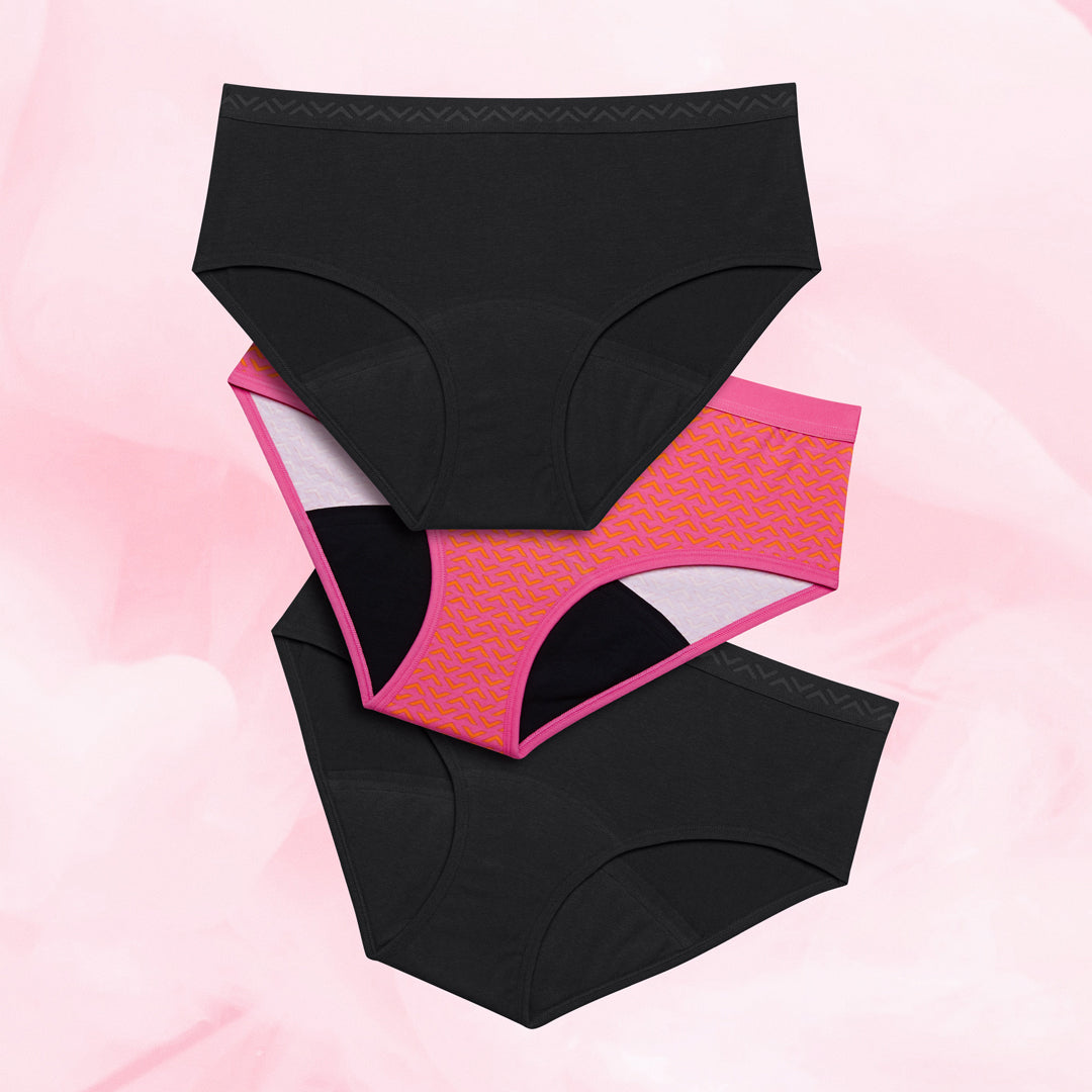 Teen Hipster Print Riklig Mens (3 Pack) Menstrosor i hållbar design.