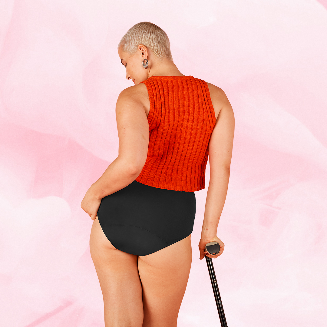 ComfortFit High Waist Måttlig Mens, högmidjade återvunna menstrosor med ComfortFit.