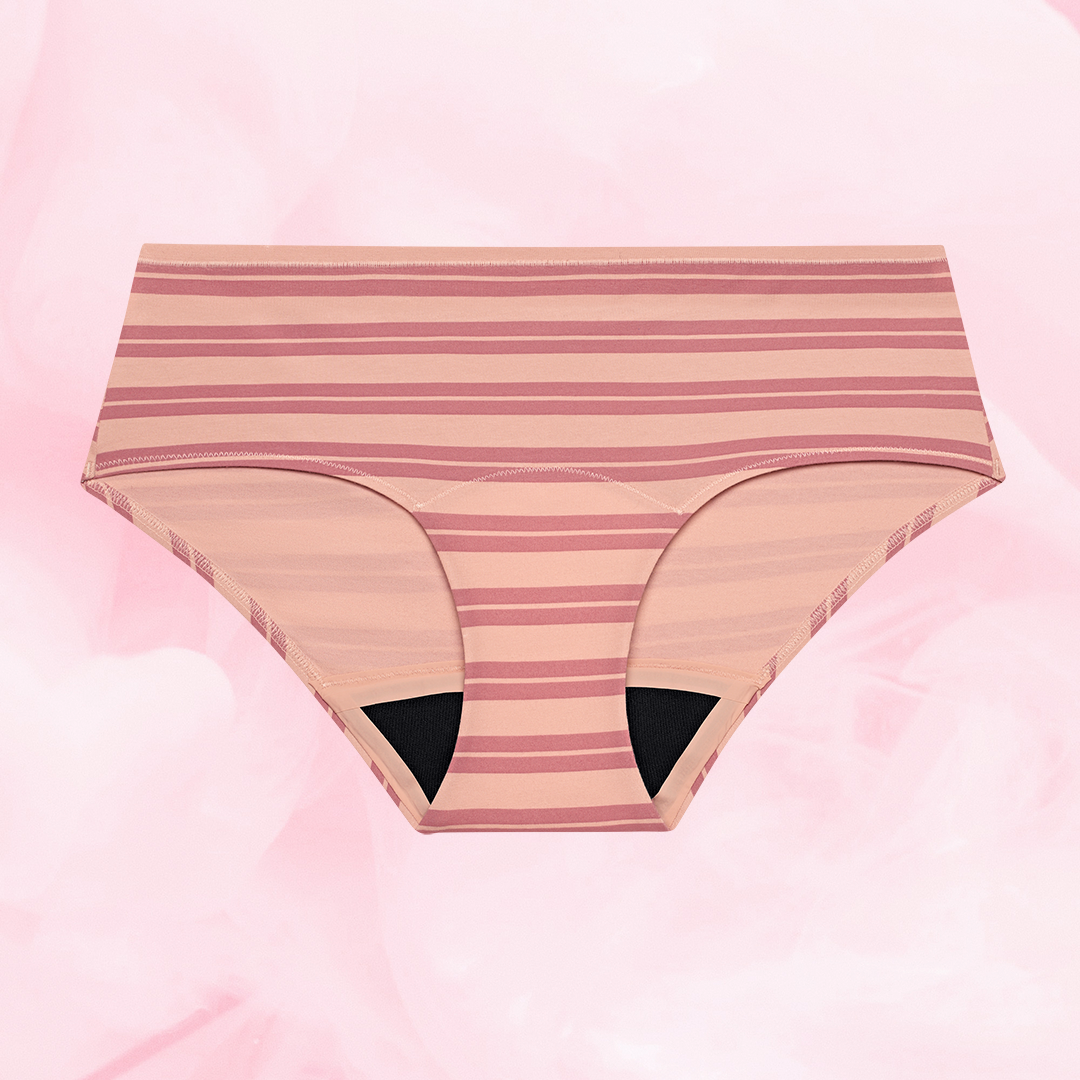 ComfortFit Essentials Hipster Måttlig Mens, supermjuka menstrosor i ekologisk bomull.