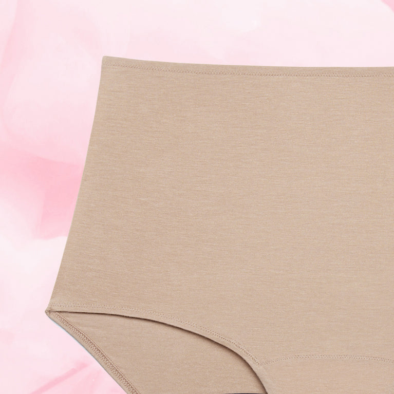 Premium Comfort High Waist Måttlig Mens Menstrosor med hög midja och absorberande gren.
