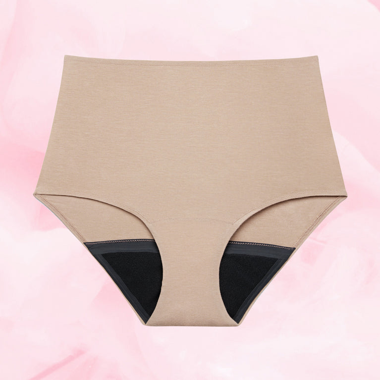 Premium Comfort High Waist Måttlig Mens Menstrosor med mjuk passform.