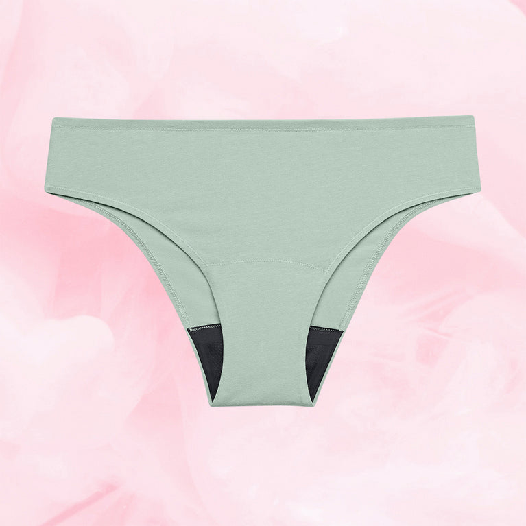 ComfortFit Essentials Brazilian Lite Mens, supermjuka, andningsbara menstrosor för lätt mens.