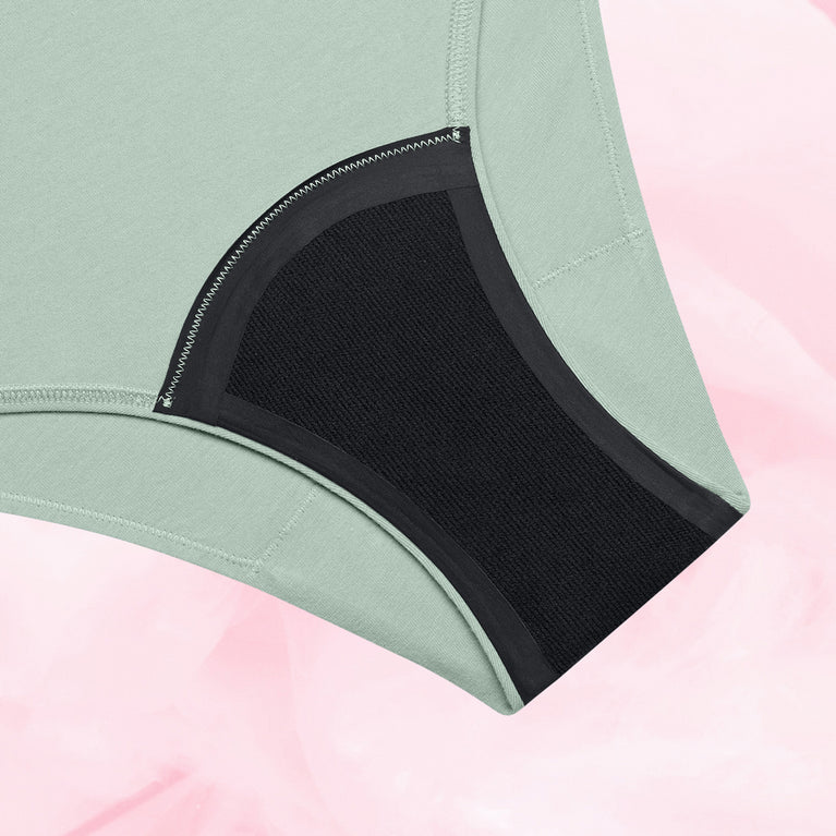 ComfortFit Essentials Brazilian Måttlig Mens trosor, supermjuka och andningsbara.