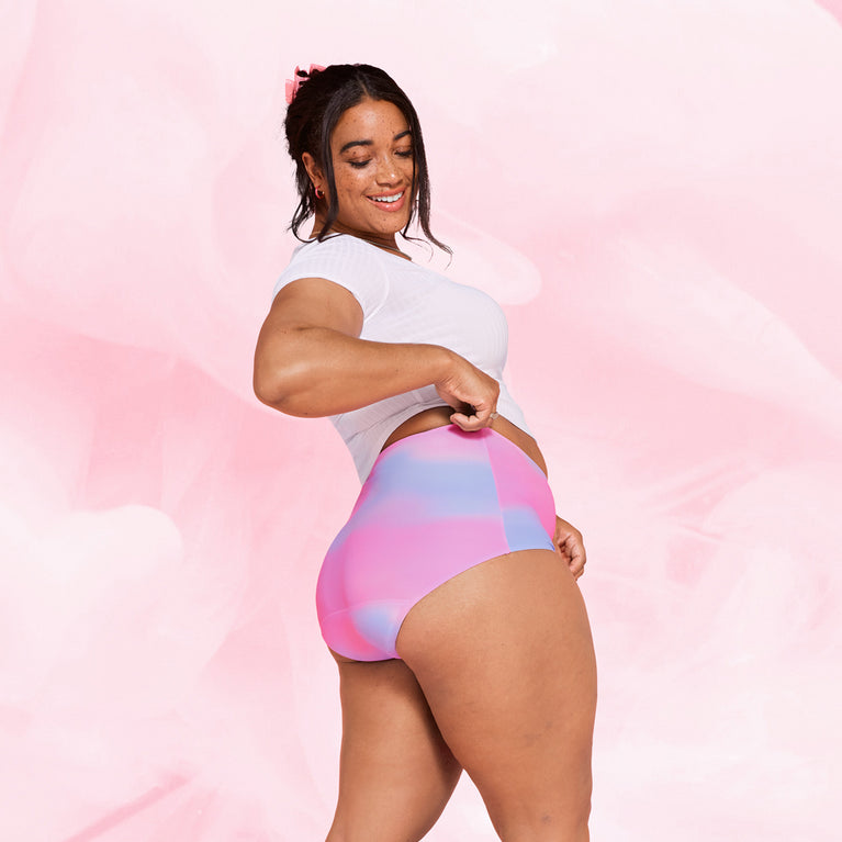 High Waist Måttlig Mens Menstrosa med hög midja och absorberande TriTech.