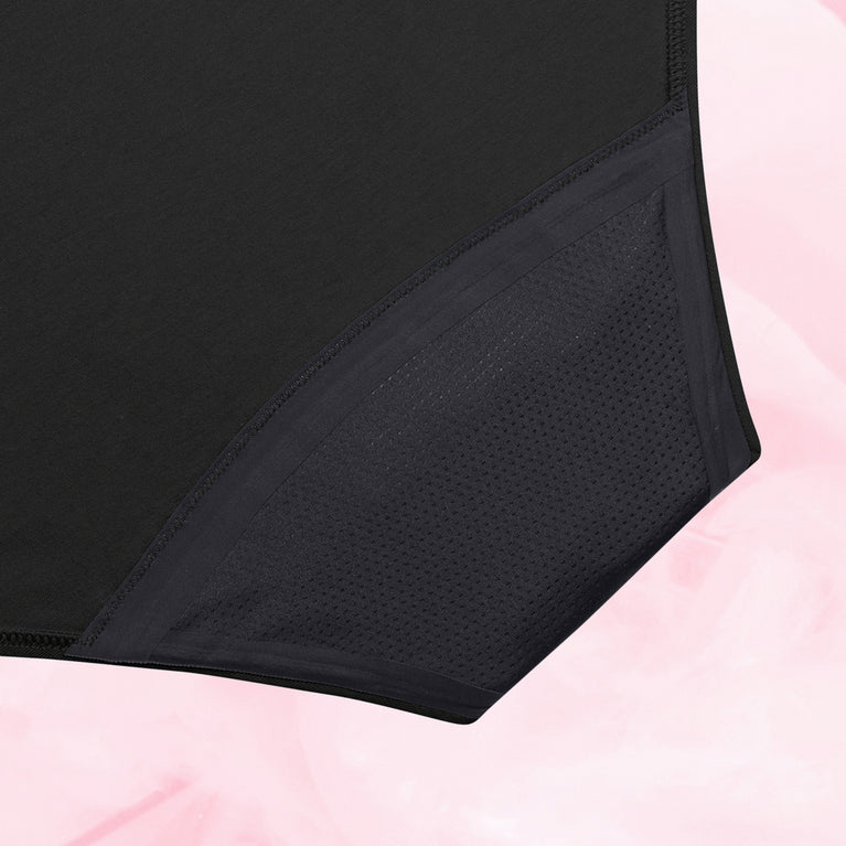 ComfortFit Essentials Hipster Riklig Mens, ekologisk, andningsbar menstrosa med hög midja.