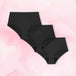 High Waist Discovery Set med tre ComfortFit menstrosor i olika absorptionsnivåer.