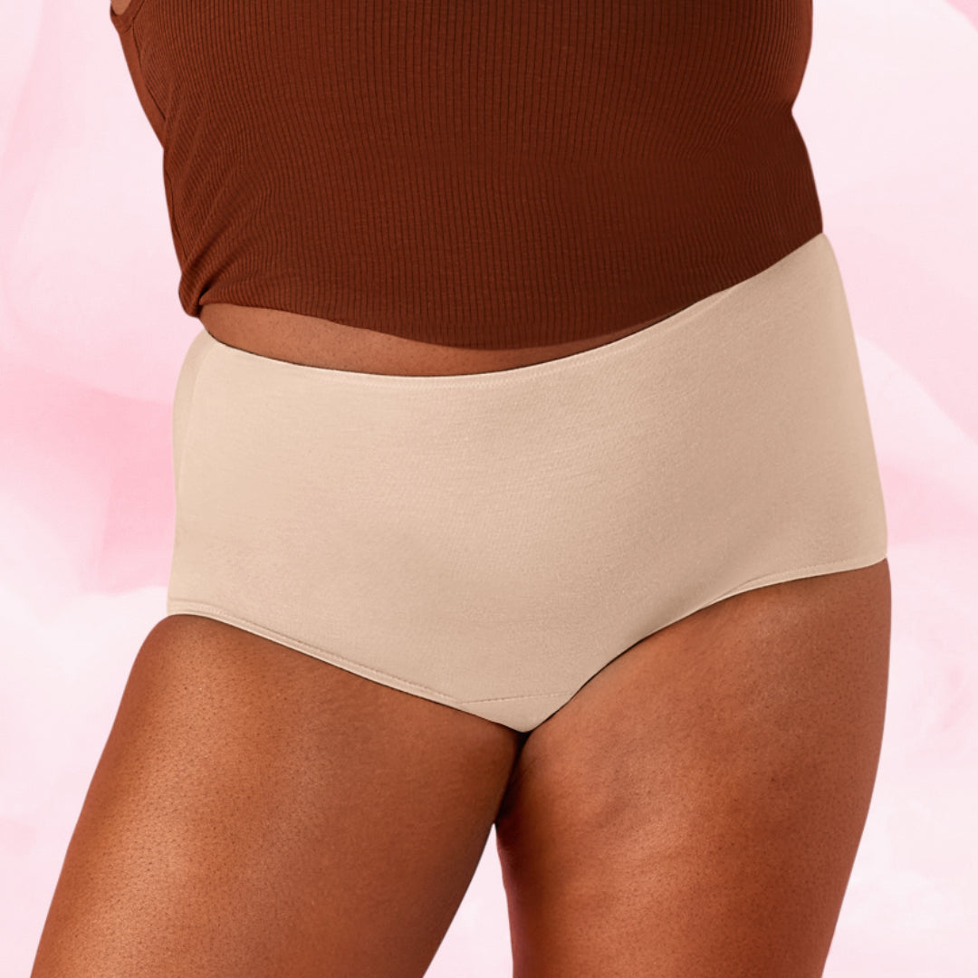High Waist Premium Set: Tre sköna, absorberande Heavy-menstrosor för riklig mens.