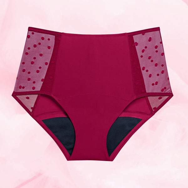 High Waist Dots Riklig Mens Menstrosa