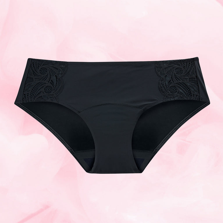 Hipster Side Lace Lite Mens Menstrosa med spetsdetaljer, återanvändbara.