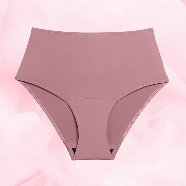 High Waist Lite Mens Menstrosa, hög midja, bekväm, absorberande, återanvändbar.