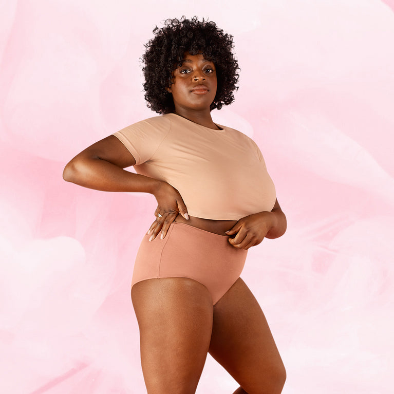 Premium Comfort High Waist Lite Mens Menstrosor för lättare mensdagar.