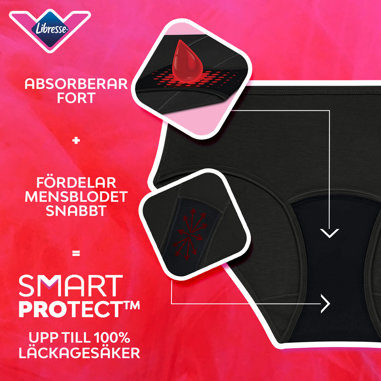 Teens Hipster (3 pack) Måttlig Mens