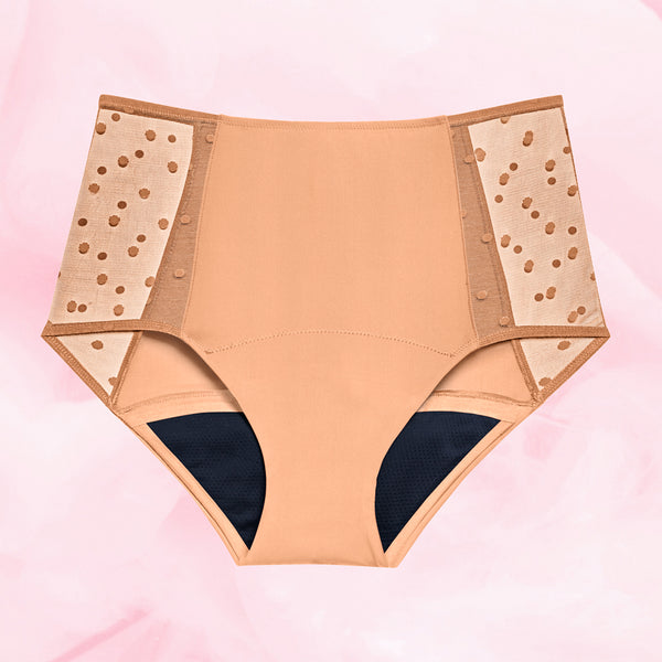 High Waist Dots Riklig Mens Menstrosa