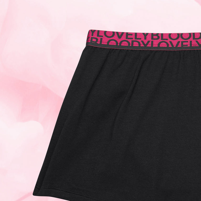 Sleepwear Shorts Menstrosor med förlängd gren för nattligt mensskydd.