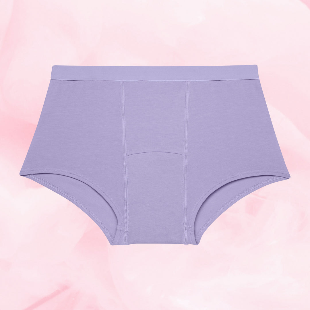 Teens Boxer Riklig Mens i mjuk lavendelfärg.