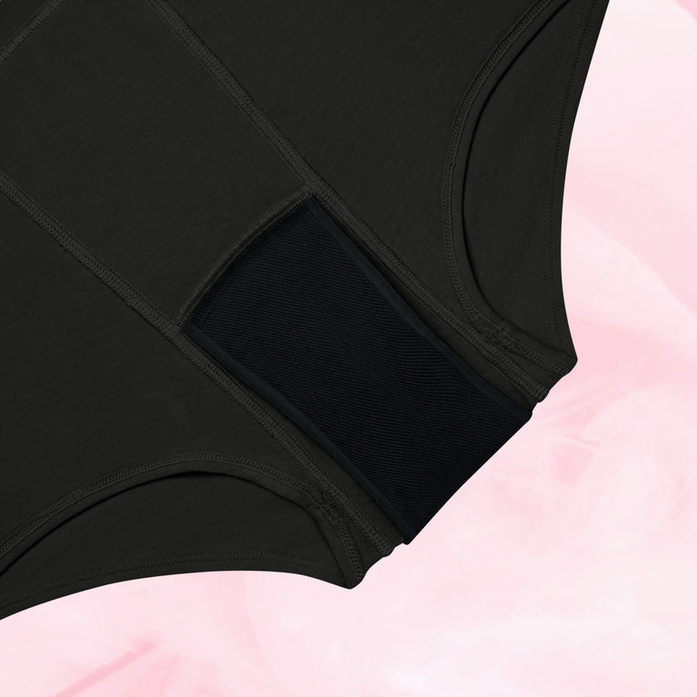 Teens Boxer Måttlig Mens 5-pack läckagesäkra trosor med absorberande panel.