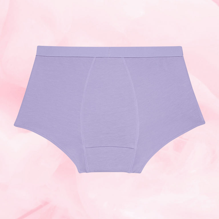 Teens Boxer Måttlig Mens, hög midja, full täckning, formande sömmar.