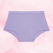 Teens Boxer Måttlig Mens i lavendel, hög midja, platt layout.