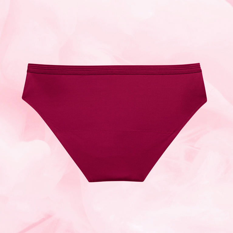 Bikini Basic Riklig Mens Menstrosa med högt skurna ben, låg midja.